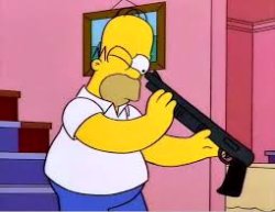 Homer looking in barrel Meme Template