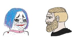 Troon vs Chad Meme Template