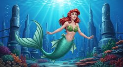 mermaid barbara Meme Template