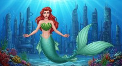 mermaid barbara Meme Template