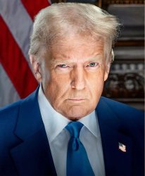 Trump official portrait evil Satan devil Lucifer Meme Template