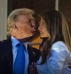Trump kiss Meme Template