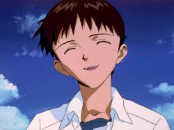 shinji happy Meme Template