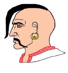 Cossack chad Meme Template