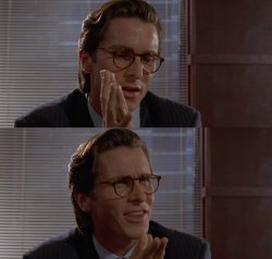 american psycho paul allen card Meme Template