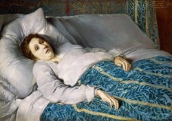Lady in her deathbed painting Meme Template