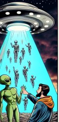 Take Me to Your Leader” Image: Aliens landing on Earth: “Take us Meme Template