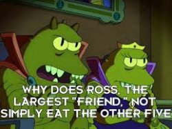 Why does Ross not eat Meme Template