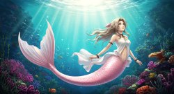 mermaid aerith Meme Template
