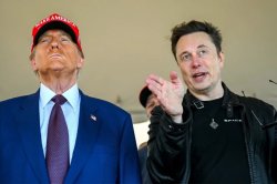 Two rich dilettantes who have money and want to run the world. Meme Template
