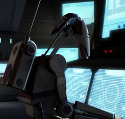 B1 droid at computer Meme Template
