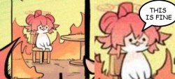 Maki, This is fine Meme Template