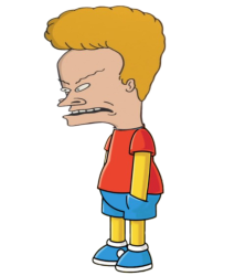 Beavis and Bart Simpson mashup Meme Template