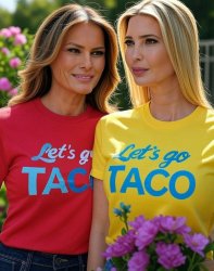 Melania Ivanka Trump Let's Go TACO Meme Template