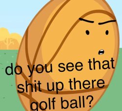 do you see that shit up there golf ball? Meme Template