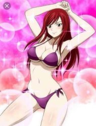erza beach Meme Template