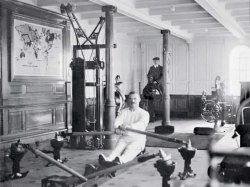 rowing machine on titanic Meme Template