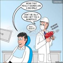 Cartoon Guy In A Dentist Chair Meme Template