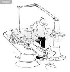 Cartoon Guy In A Dentist Chair Meme Template
