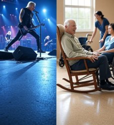 Rock and roll then and now Meme Template