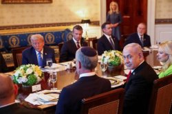 Netanyahu looks at camera Meme Template
