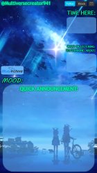 Multiversecreator941's Quick Announcement Temp (Blue Archive) Meme Template
