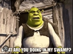 Shrek swamp Meme Template