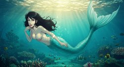 lupin as a mermaid Meme Template