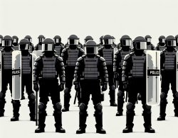riot police Meme Template
