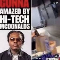 gunna amazed by hi tech mcdonalds Meme Template