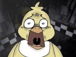 Chica fnaf is scared af Meme Template