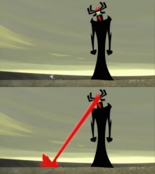 Aku obliterated the Scotsman Meme Template