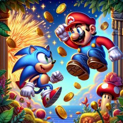Mario and Sonic Meme Template