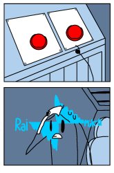 Press button hard choice but Rai OCS Meme Template