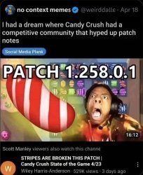 I had a dream where Candy Crush had a competitive community Meme Template