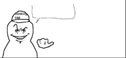 Thinking Cap (completely blank) Meme Template