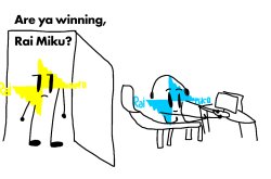 Are ya winning, Rai Miku? Meme Template