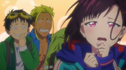 Trying Not to Laugh While She's Serious Meme Template
