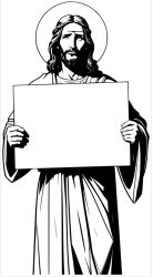 Jesus sign Meme Template