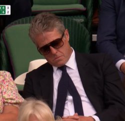 Hugh grant asleep Wimbledon Meme Template