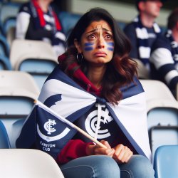 The sadest Carlton supporter of all time. Meme Template