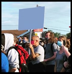 Protest sign Meme Template