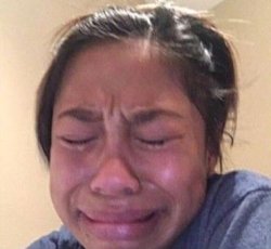 Frustrated crying girl Meme Template