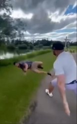 golf fight throw Meme Template