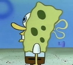SpongeBob sideways Meme Template