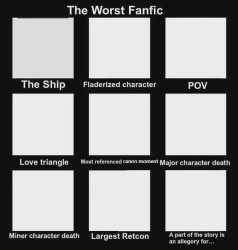 the worst fanfic Meme Template