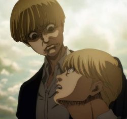 Yelena stare armin Meme Template