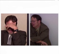 the office dwight stressed Meme Template