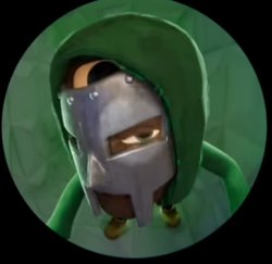 MF DOOM peeking Meme Template