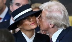 Donnie and Melania Trump Feel the love Meme Template